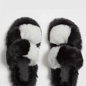 New Apparis Lois Noir & Ivory Slippers